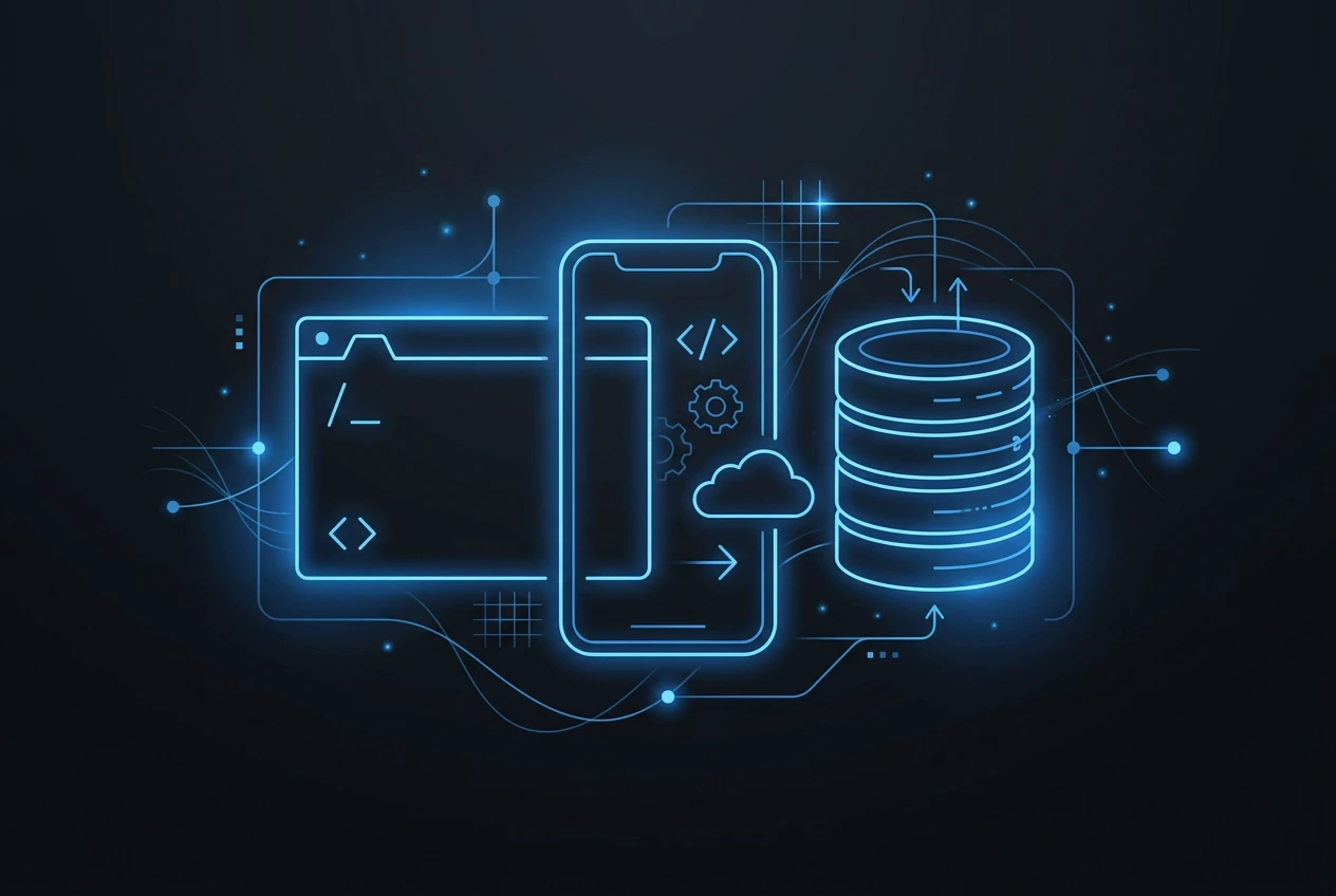 Abstract composition of devices and data shapes